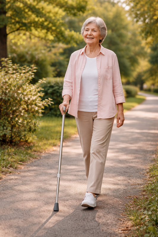 Eugene | Walking Cane for Seniors Lightweight Aluminum Adjustable with Non-Slip Grip for Daily Balance Support
