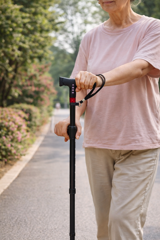 Dorothy | Walking Cane for Seniors with Fall Detection and LED Light for Safe and Independent Living